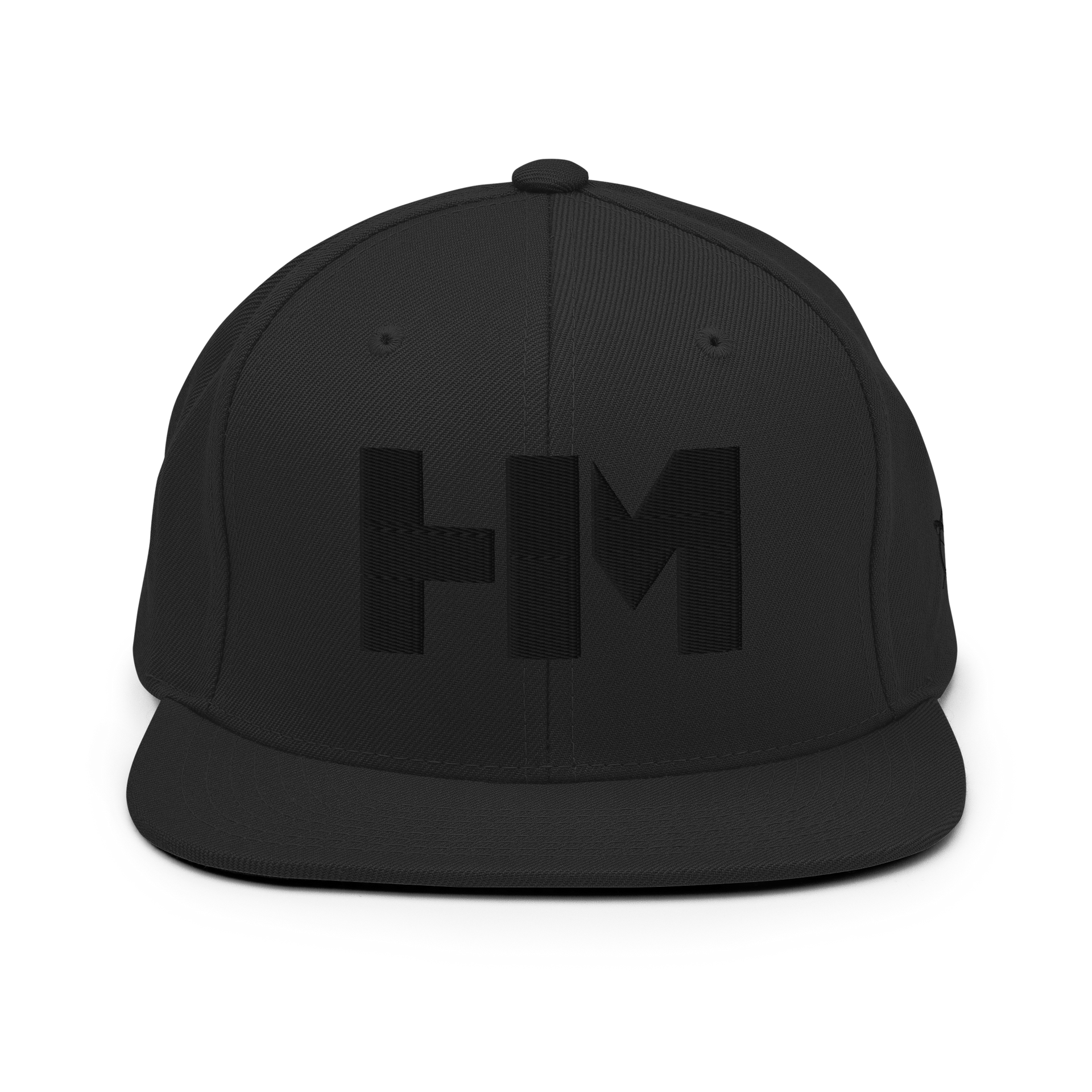 HIM | Black on Black Snapback Hat
