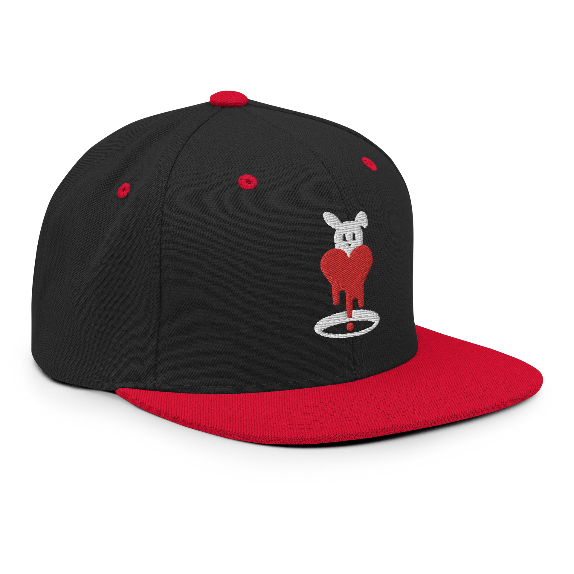 Rabbit Hole | HeartDrip Red Snapback Hat