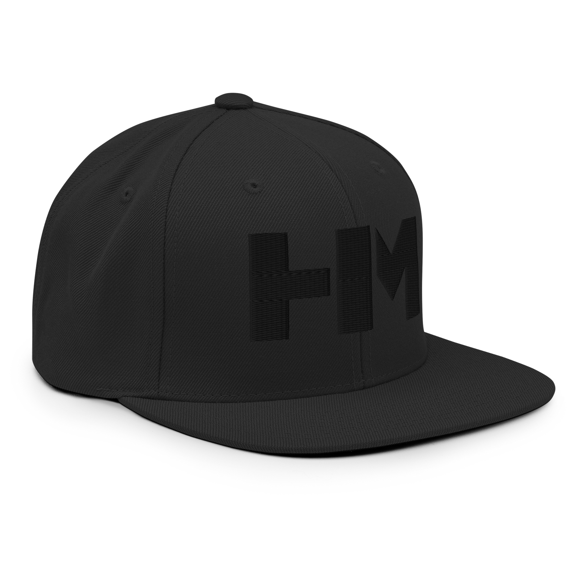 HIM | Black on Black Snapback Hat