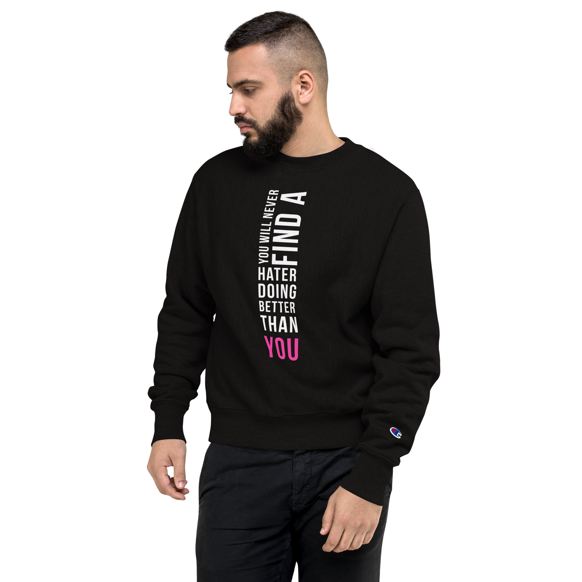 fckthehaters | “YOU” Champion Sweatshirt