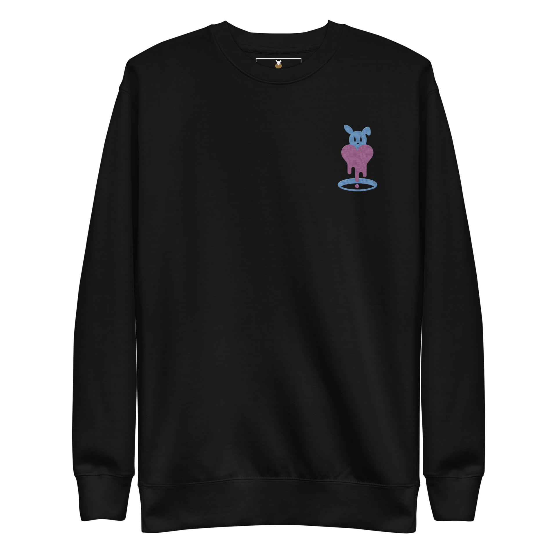 Rabbit Hole | HeartDrip Pink Unisex Premium Sweatshirt