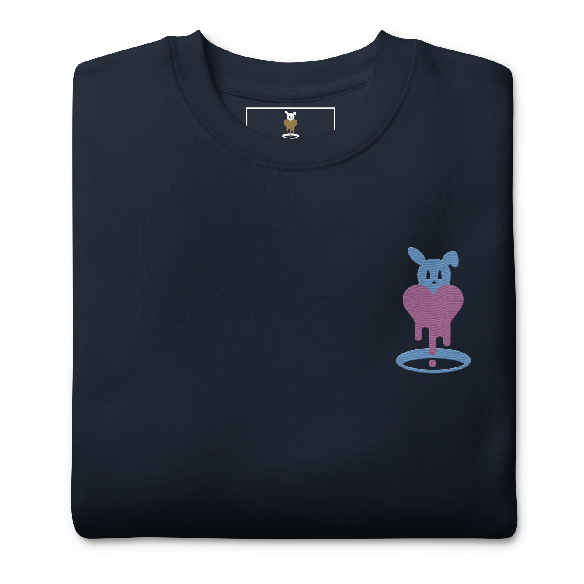 Rabbit Hole | HeartDrip Pink Unisex Premium Sweatshirt